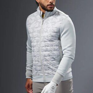 Men's ASHER Hybrid Gray Zip-Up Golf Jacket